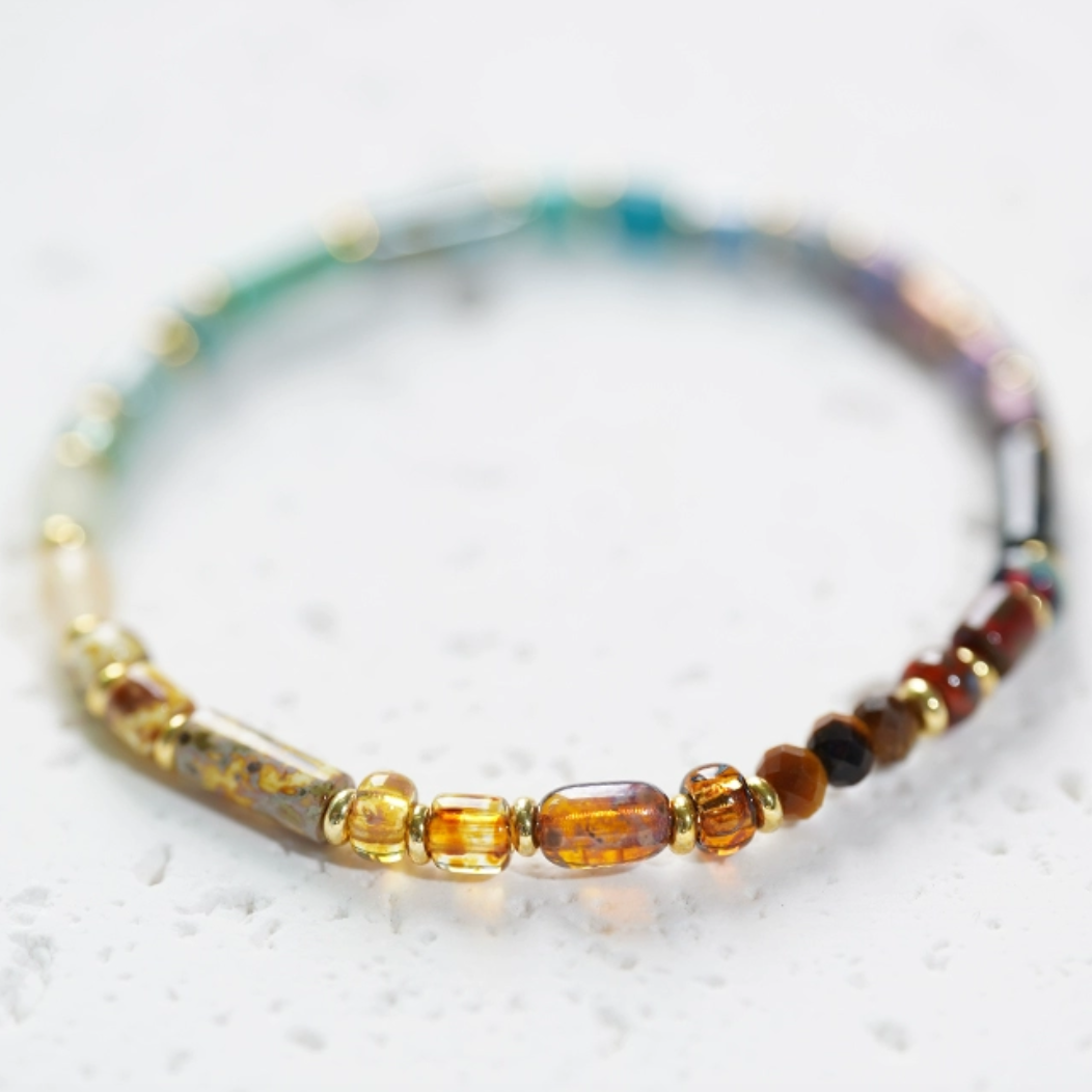 CRYSTAL BRACELET - TOPAZ GREEN QUARTZ
