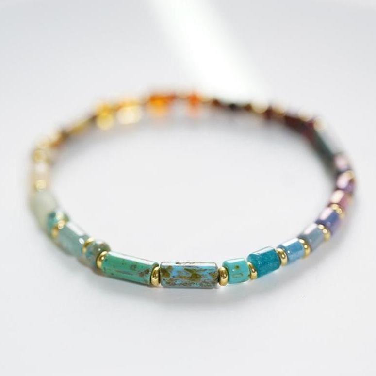 CRYSTAL BRACELET - TOPAZ GREEN QUARTZ