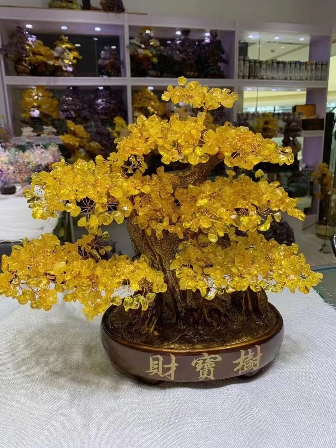 Luxurious Gemstone Bonsai Tree