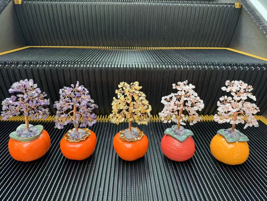 Persimmon Shape Crystal Tree