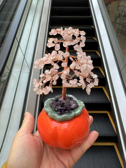 Persimmon Shape Crystal Tree