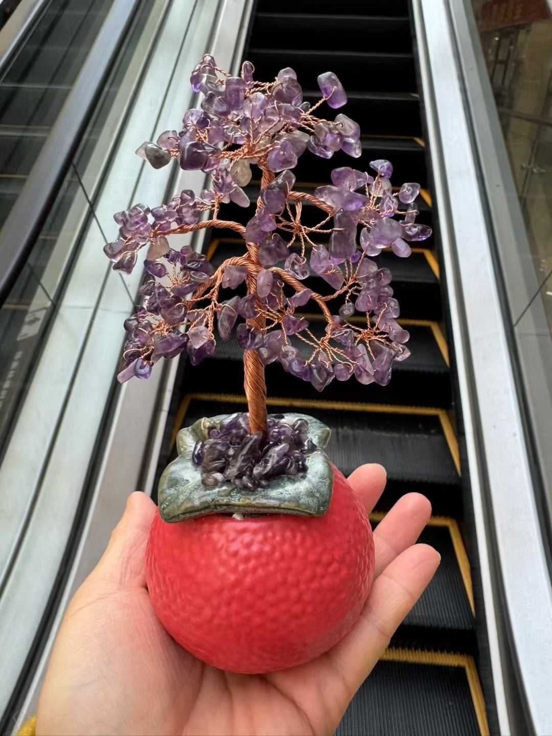 Persimmon Shape Crystal Tree